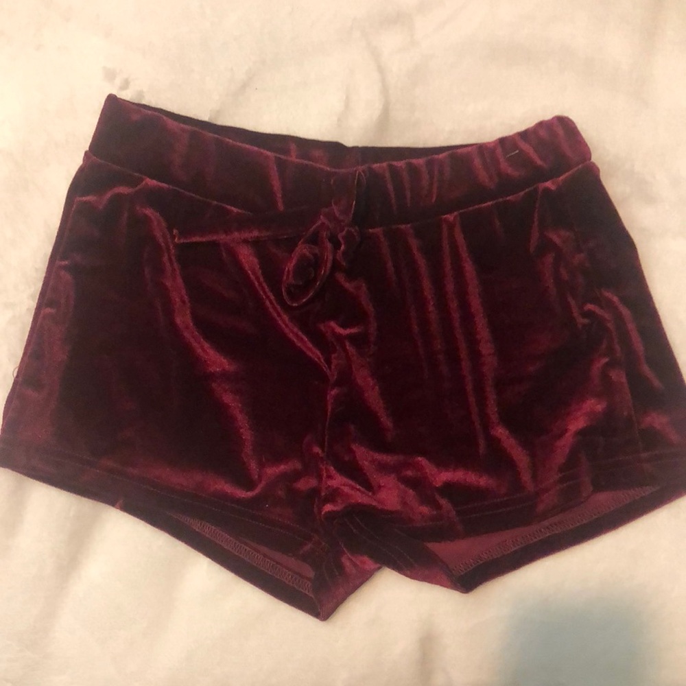 Velvet lounge shorts